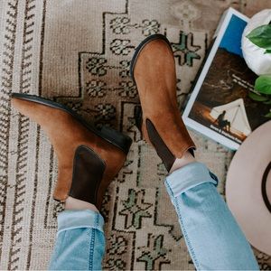 Thursday Boots | Cognac Suede “Duchess” Chelsea Boot